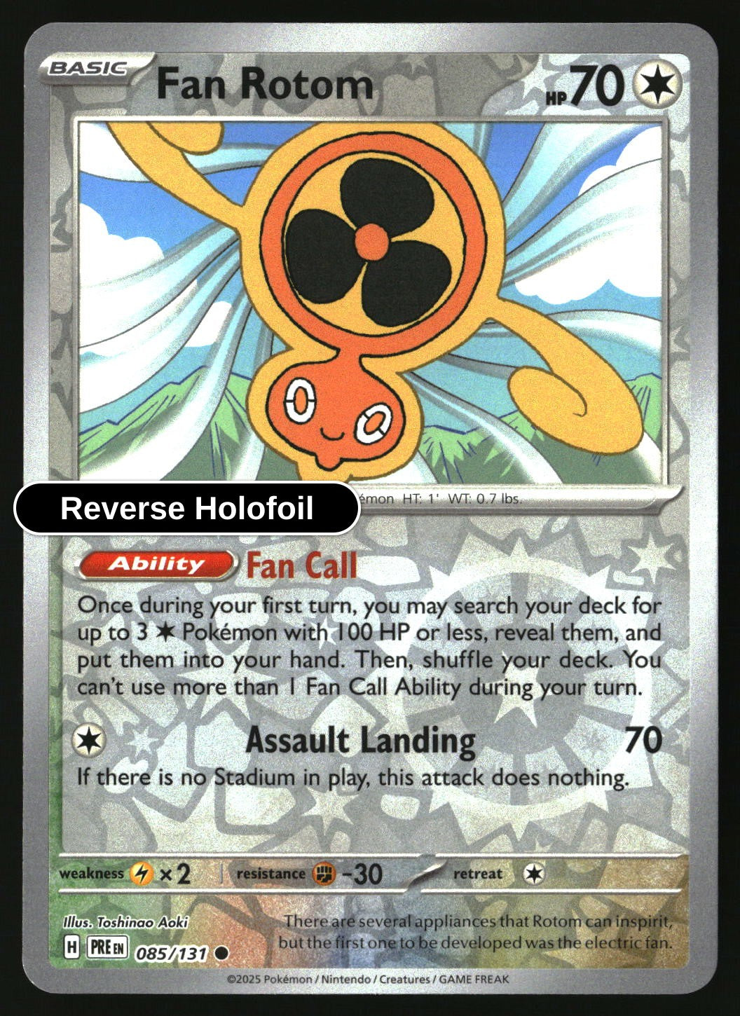 Fan Rotom - 085/131 - [PRE - SV: Prismatic Evolutions] - Reverse Holofoil