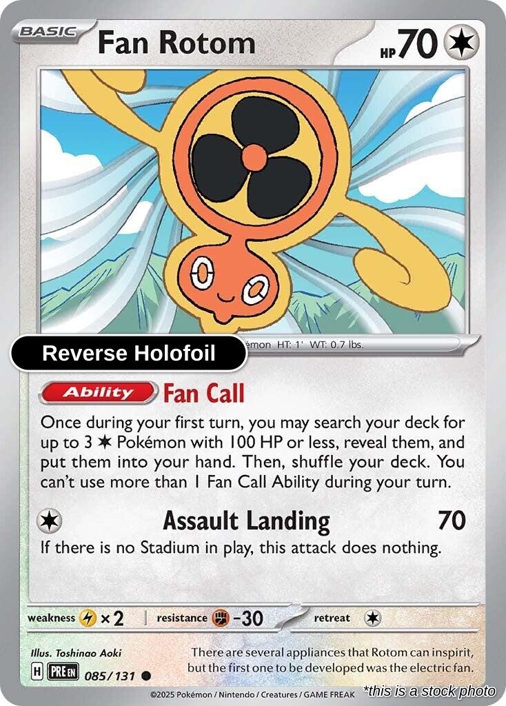 Fan Rotom - 085/131 - [PRE - SV: Prismatic Evolutions] - Reverse Holofoil