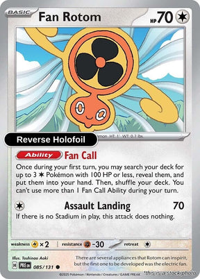 Fan Rotom - 085/131 - [PRE - SV: Prismatic Evolutions] - Reverse Holofoil