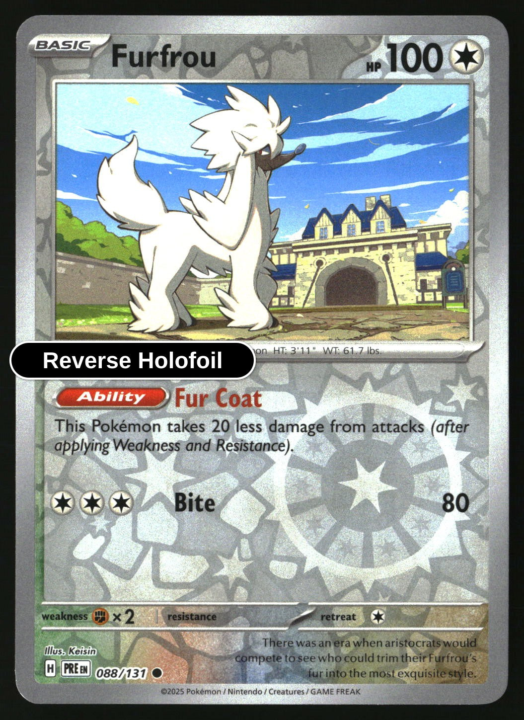 Furfrou - 088/131 - [PRE - SV: Prismatic Evolutions] - Reverse Holofoil
