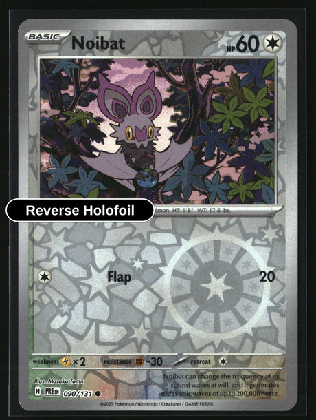 Noibat - 090/131 - [PRE - SV: Prismatic Evolutions] - Reverse Holofoil