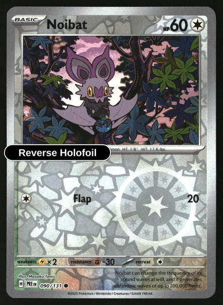 Noibat - 090/131 - [PRE - SV: Prismatic Evolutions] - Reverse Holofoil