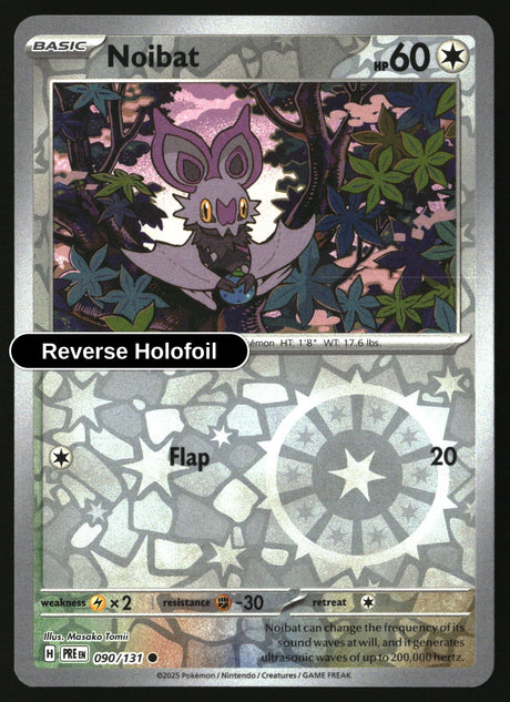 Noibat - 090/131 - [PRE - SV: Prismatic Evolutions] - Reverse Holofoil