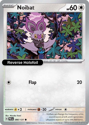 Noibat - 090/131 - [PRE - SV: Prismatic Evolutions] - Reverse Holofoil