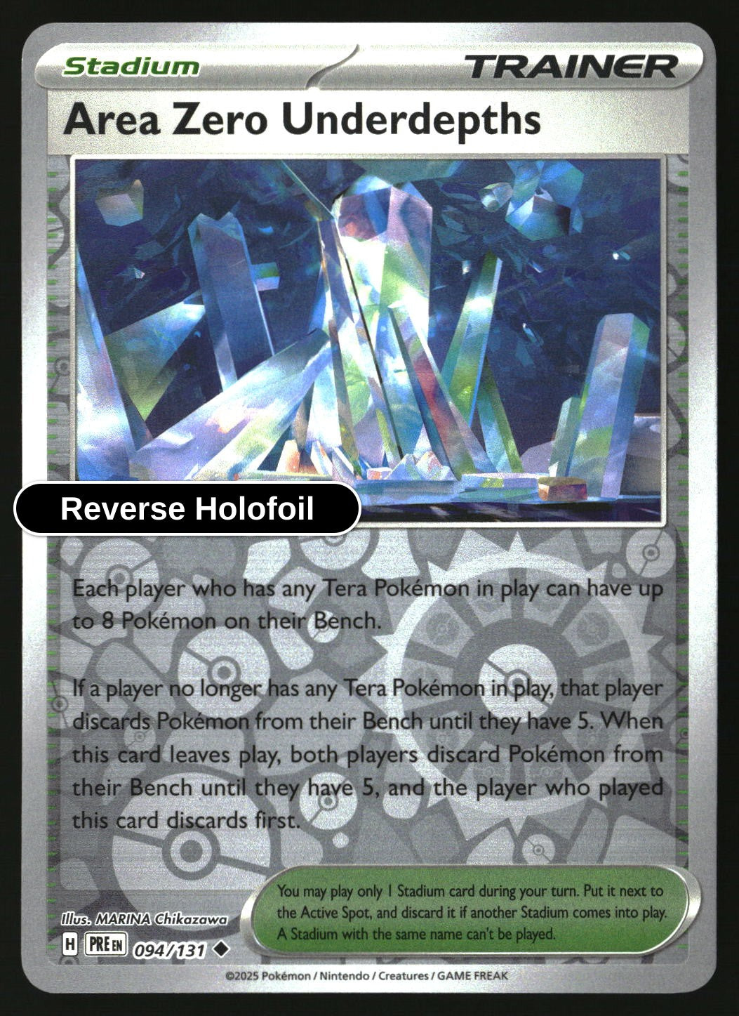 Area Zero Underdepths - 094/131 - [PRE - SV: Prismatic Evolutions] - Reverse Holofoil