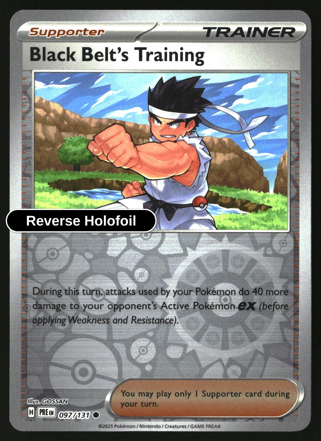 Black Belt's Training - 097/131 - [PRE - SV: Prismatic Evolutions] - Reverse Holofoil