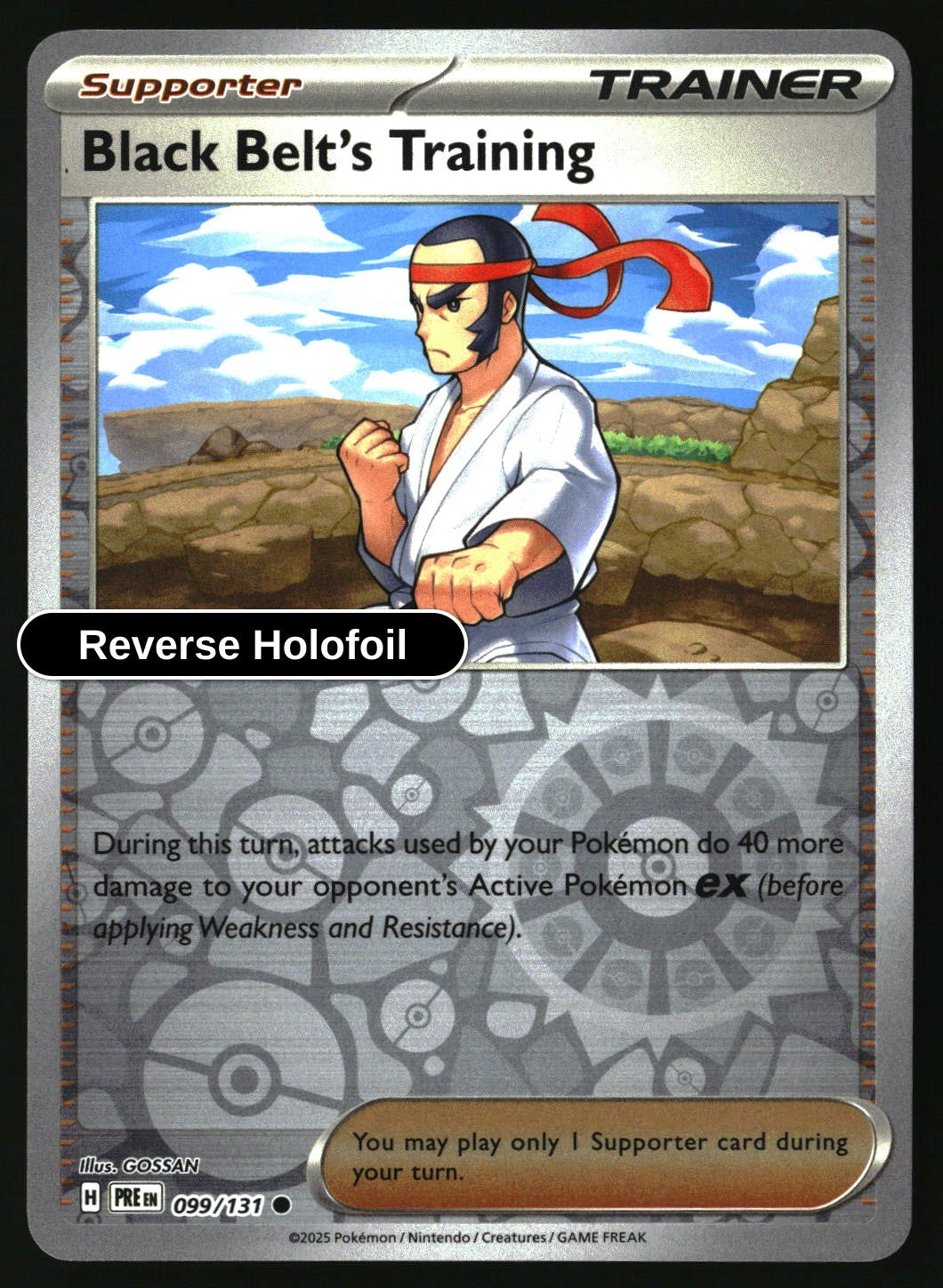 Black Belt's Training - 099/131 - [PRE - SV: Prismatic Evolutions] - Reverse Holofoil
