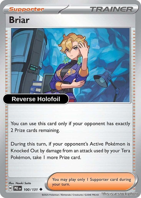 Briar - 100/131 - [PRE - SV: Prismatic Evolutions] - Reverse Holofoil