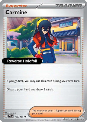 Carmine - 103/131 - [PRE - SV: Prismatic Evolutions] - Reverse Holofoil