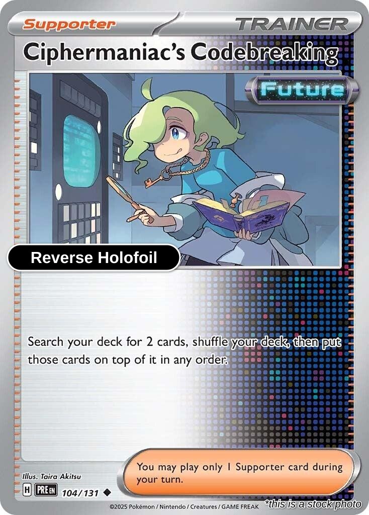 Ciphermaniac's Codebreaking - 104/131 - [PRE - SV: Prismatic Evolutions] - Reverse Holofoil
