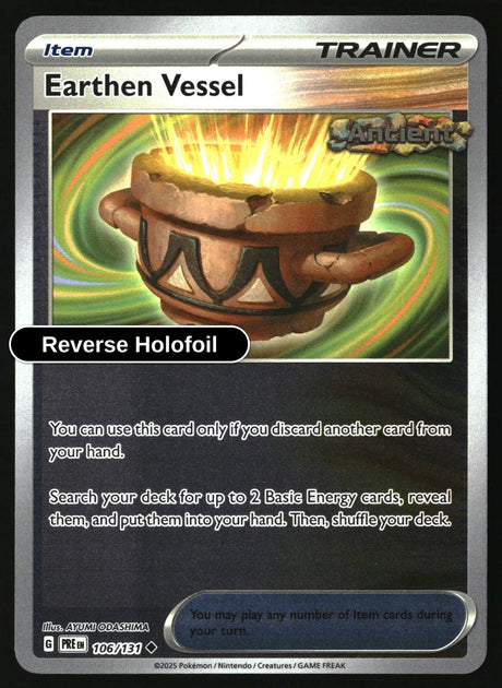 Earthen Vessel - 106/131 - [PRE - SV: Prismatic Evolutions] - Reverse Holofoil