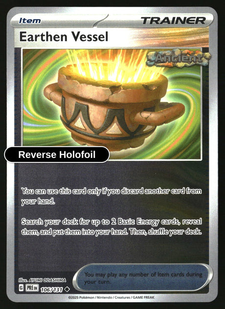 Earthen Vessel - 106/131 - [PRE - SV: Prismatic Evolutions] - Reverse Holofoil