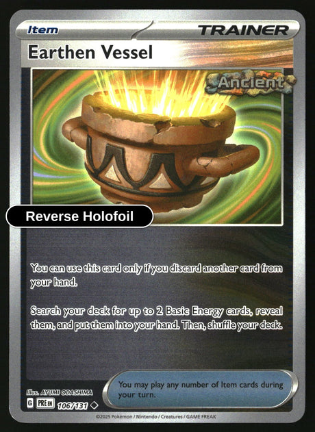 Earthen Vessel - 106/131 - [PRE - SV: Prismatic Evolutions] - Reverse Holofoil