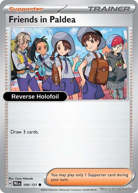 Friends in Paldea - 109/131 - [PRE - SV: Prismatic Evolutions] - Reverse Holofoil
