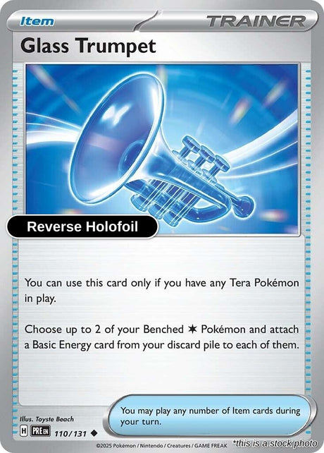 Glass Trumpet - 110/131 - [PRE - SV: Prismatic Evolutions] - Reverse Holofoil
