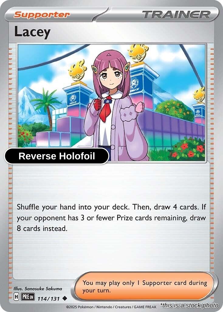 Lacey - 114/131 - [PRE - SV: Prismatic Evolutions] - Reverse Holofoil