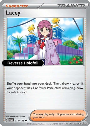 Lacey - 114/131 - [PRE - SV: Prismatic Evolutions] - Reverse Holofoil