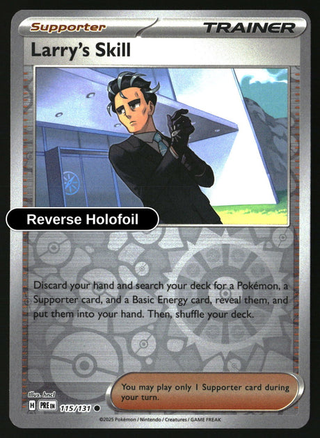 Larry's Skill - 115/131 - [PRE - SV: Prismatic Evolutions] - Reverse Holofoil