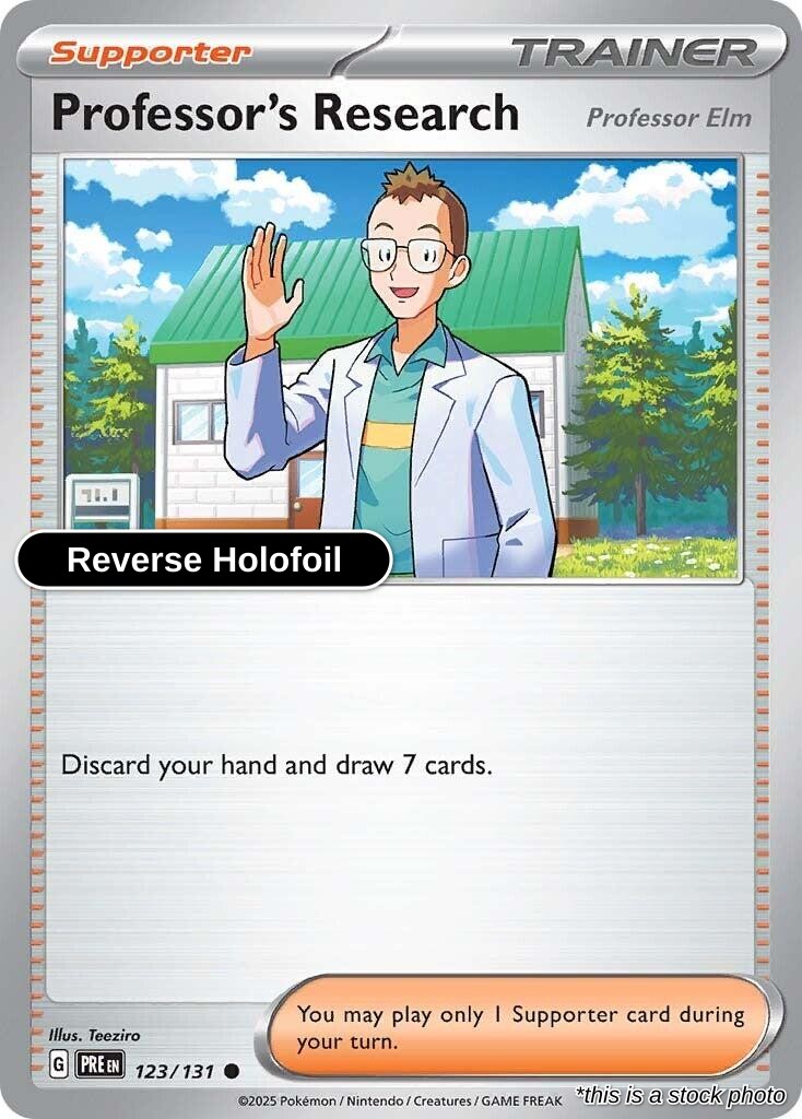 Professor's Research [Professor Elm] - 123/131 - [PRE - SV: Prismatic Evolutions] - Reverse Holofoil