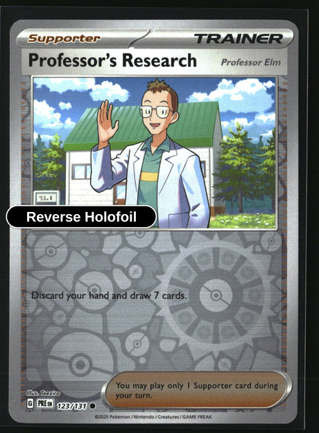 Professor's Research [Professor Elm] - 123/131 - [PRE - SV: Prismatic Evolutions] - Reverse Holofoil