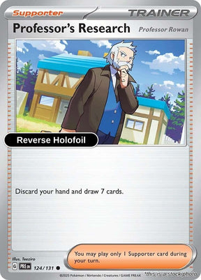 Professor's Research [Professor Rowan] - 124/131 - [PRE - SV: Prismatic Evolutions] - Reverse Holofoil