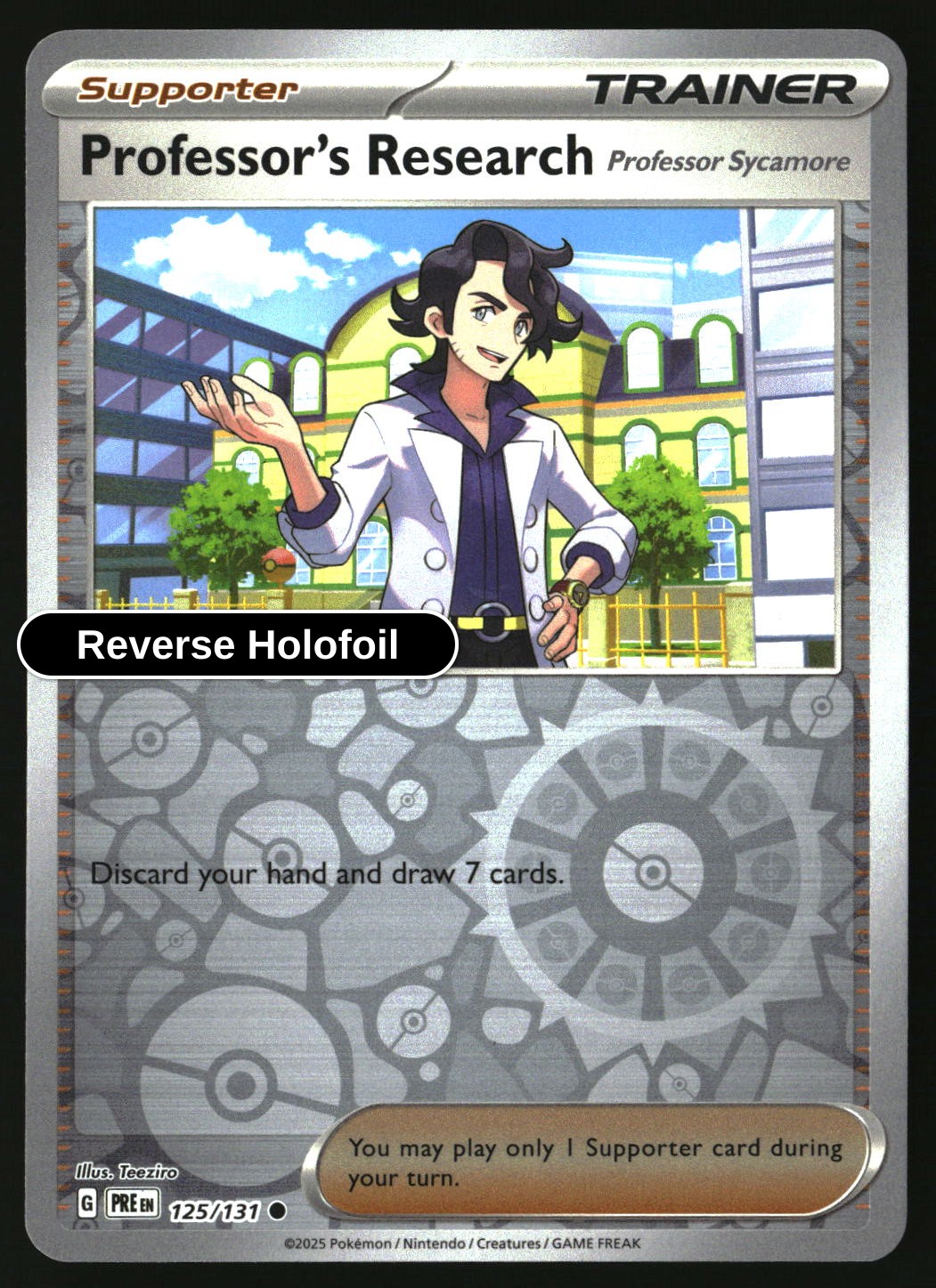 Professor's Research [Professor Sycamore] - 125/131 - [PRE - SV: Prismatic Evolutions] - Reverse Holofoil