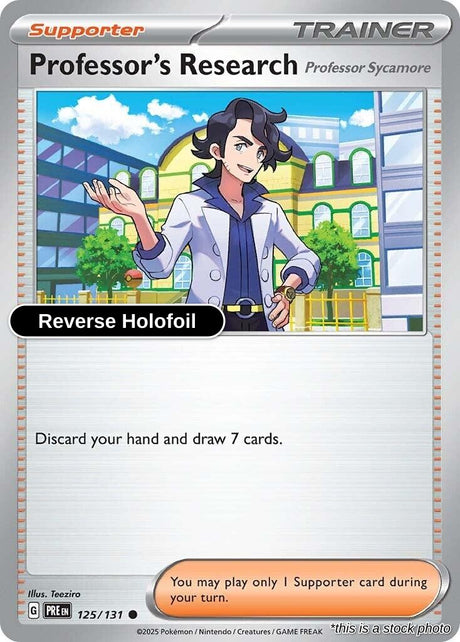 Professor's Research [Professor Sycamore] - 125/131 - [PRE - SV: Prismatic Evolutions] - Reverse Holofoil