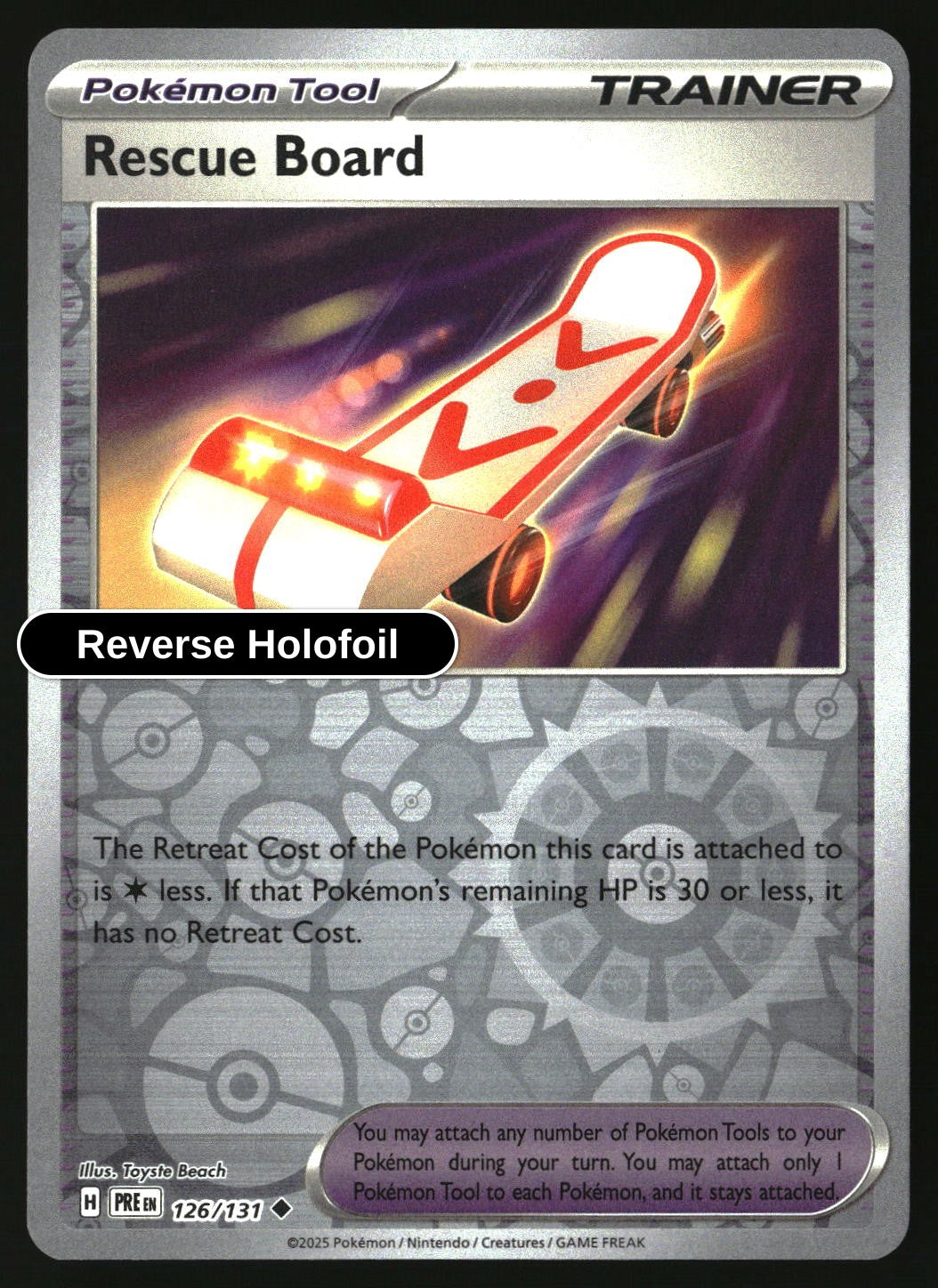 Rescue Board - 126/131 - [PRE - SV: Prismatic Evolutions] - Reverse Holofoil