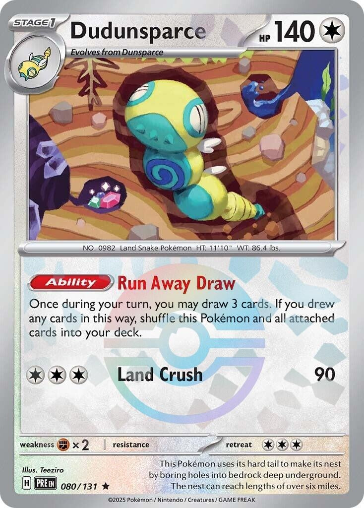 Dudunsparce (Poke Ball Pattern) (080/131) [SV: Prismatic Evolutions]