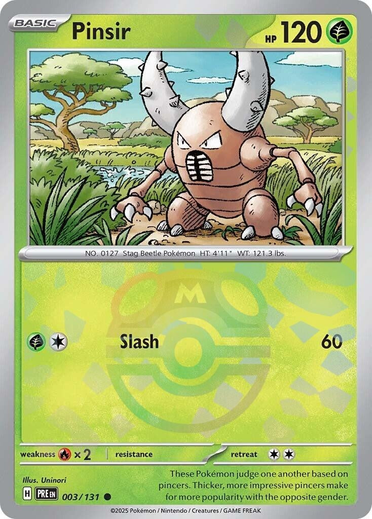Pinsir (Master Ball Pattern) (003/131) [SV: Prismatic Evolutions]