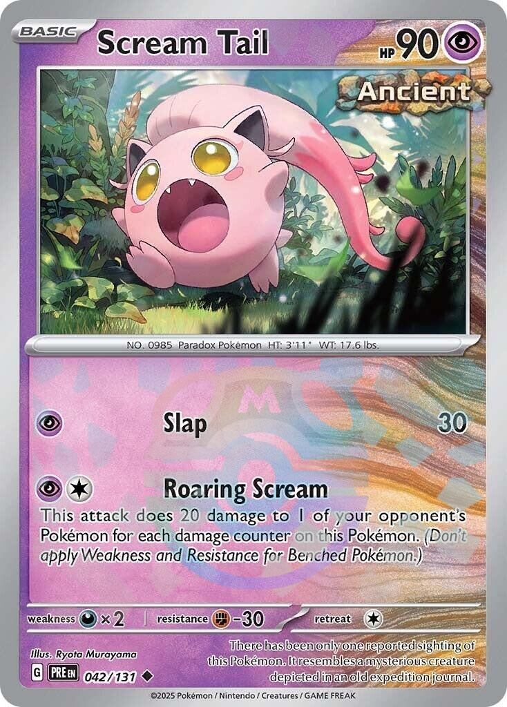 Scream Tail (Master Ball Pattern) (042/131) [SV: Prismatic Evolutions]