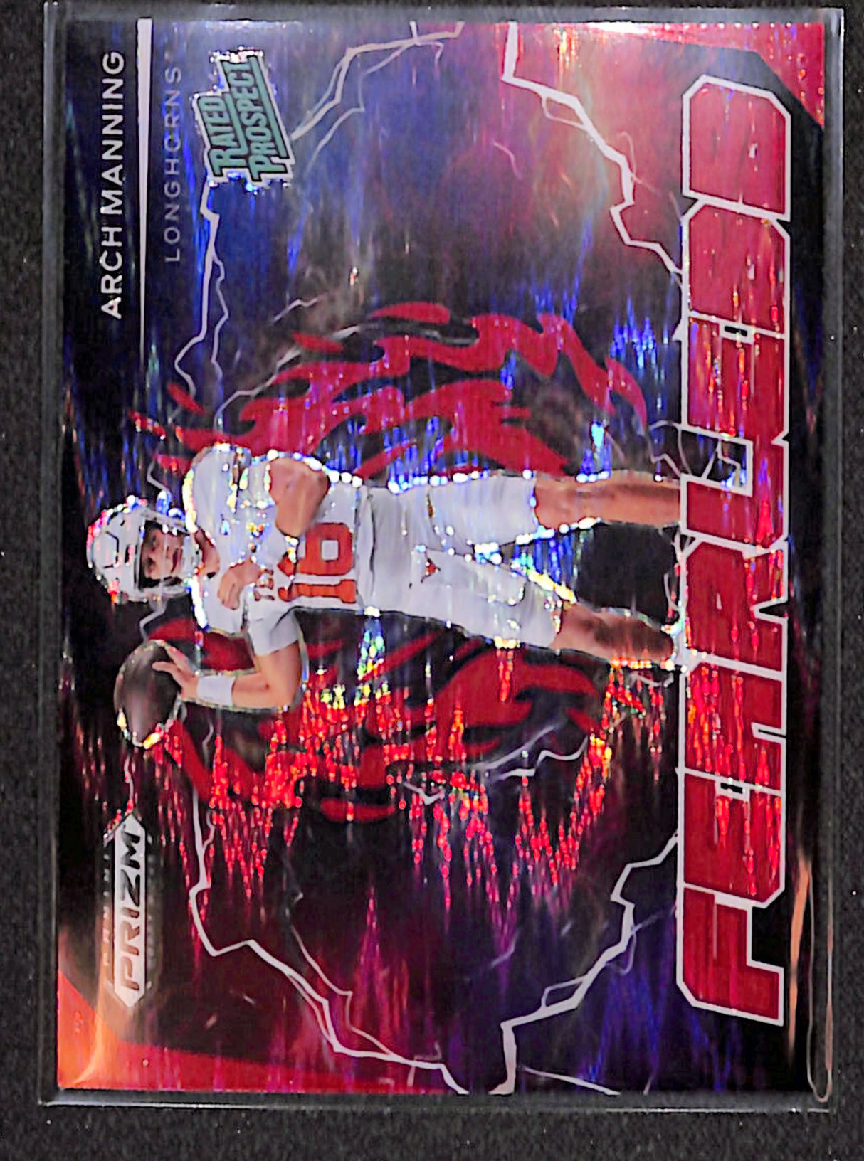 Arch Manning 2025 Panini Prizm Draft Picks Fearless Red Flash #F-AMG #/49