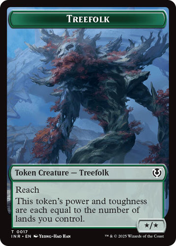 Treefolk // Emblem - Wrenn and Seven Double-Sided Token
