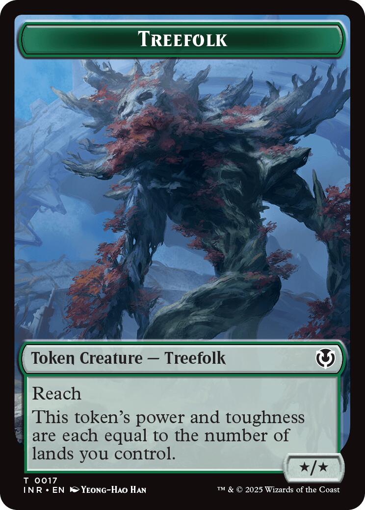 Treefolk // Emblem - Wrenn and Seven Double-Sided Token