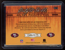 Load image into Gallery viewer, Joe Montana 2004 Leaf Certified Materials #CS-19 Certified Skills Jersey #/175
