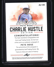 Load image into Gallery viewer, Pete Rose 2020 Leaf Pete Rose Charlie Hustle Edition #AU-08 Autographs

