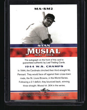 Load image into Gallery viewer, Stan Musial 2015 Leaf Heroes of Baseball #MA-SM2 Stan Musial Milestones Autographs
