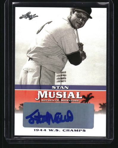Stan Musial 2015 Leaf Heroes of Baseball #MA-SM2 Stan Musial Milestones Autographs