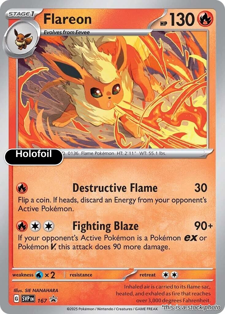 Flareon - 167 (Cosmos Holo)
