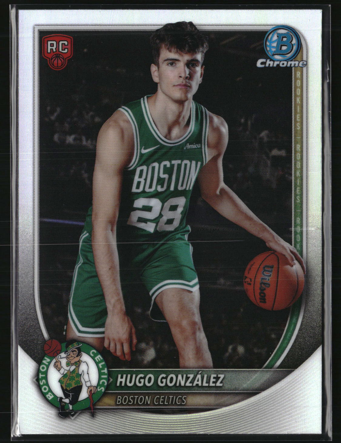 Hugo González 2025-26 Bowman Chrome Rookie Red RC Logo #BRR-28