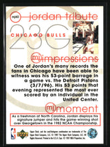 Michael Jordan 1997-98 Upper Deck Michael Jordan Tribute #MJ40