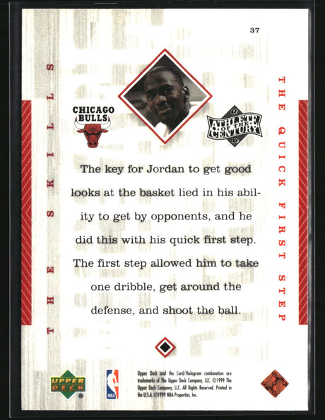 Michael Jordan 1999 Upper Deck Michael Jordan Athlete of the Century #37
