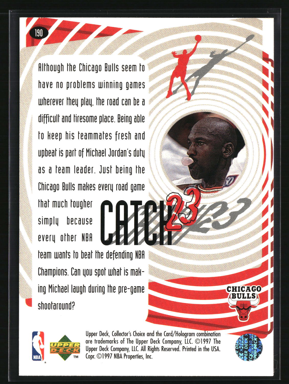 Michael Jordan 1997-98 Collector's Choice #190