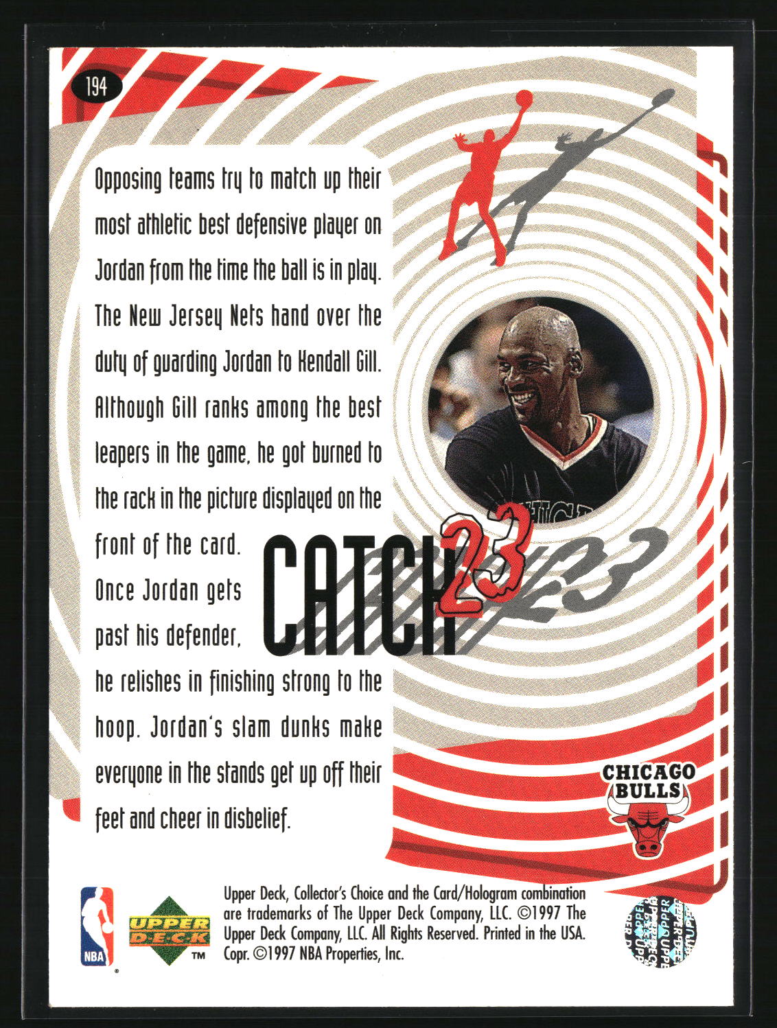 Michael Jordan 1997-98 Collector's Choice #194