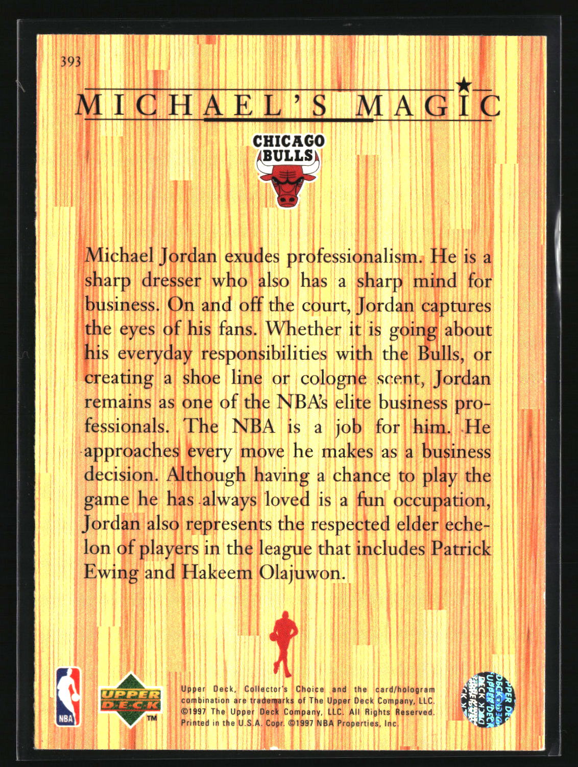 Michael Jordan 1997-98 Collector's Choice #393