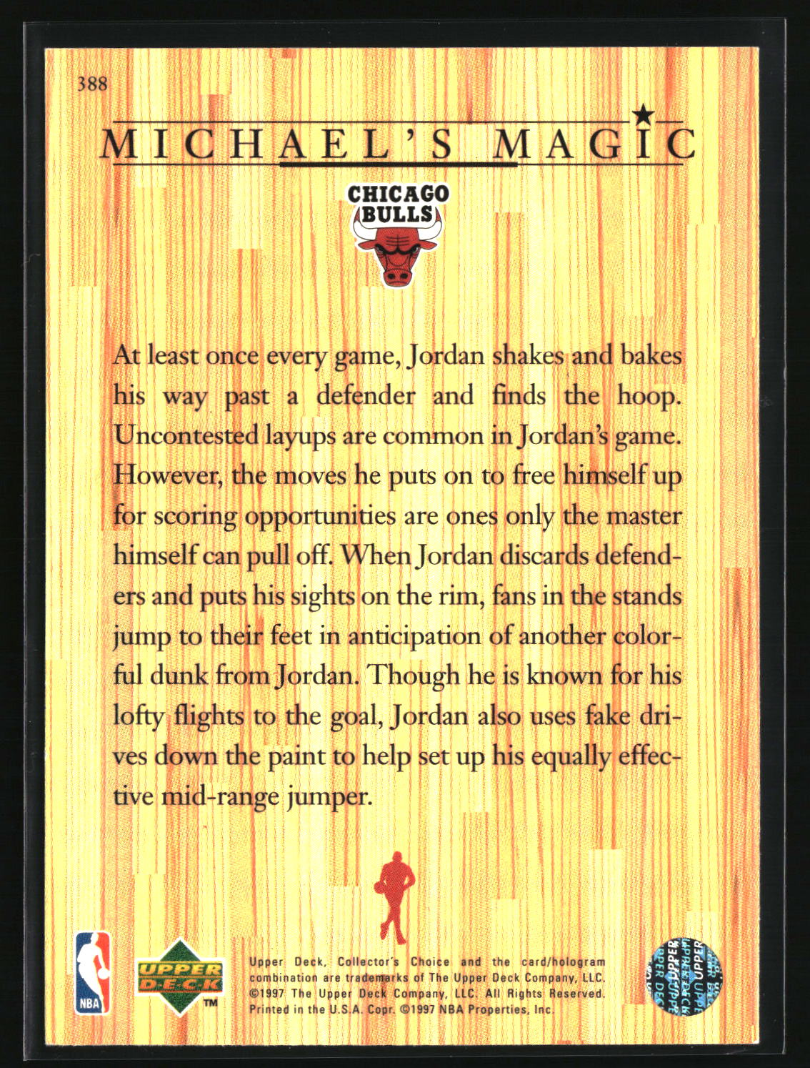 Michael Jordan 1997-98 Collector's Choice #388