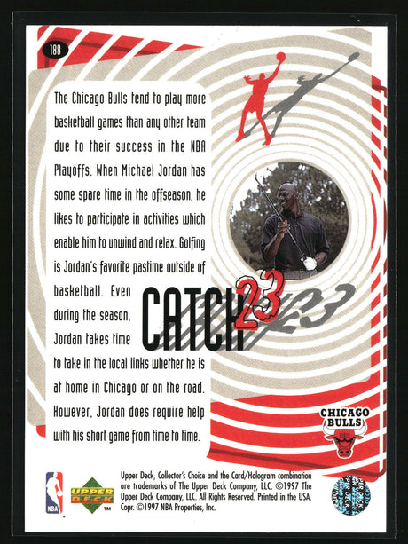 Michael Jordan 1997-98 Collector's Choice #188