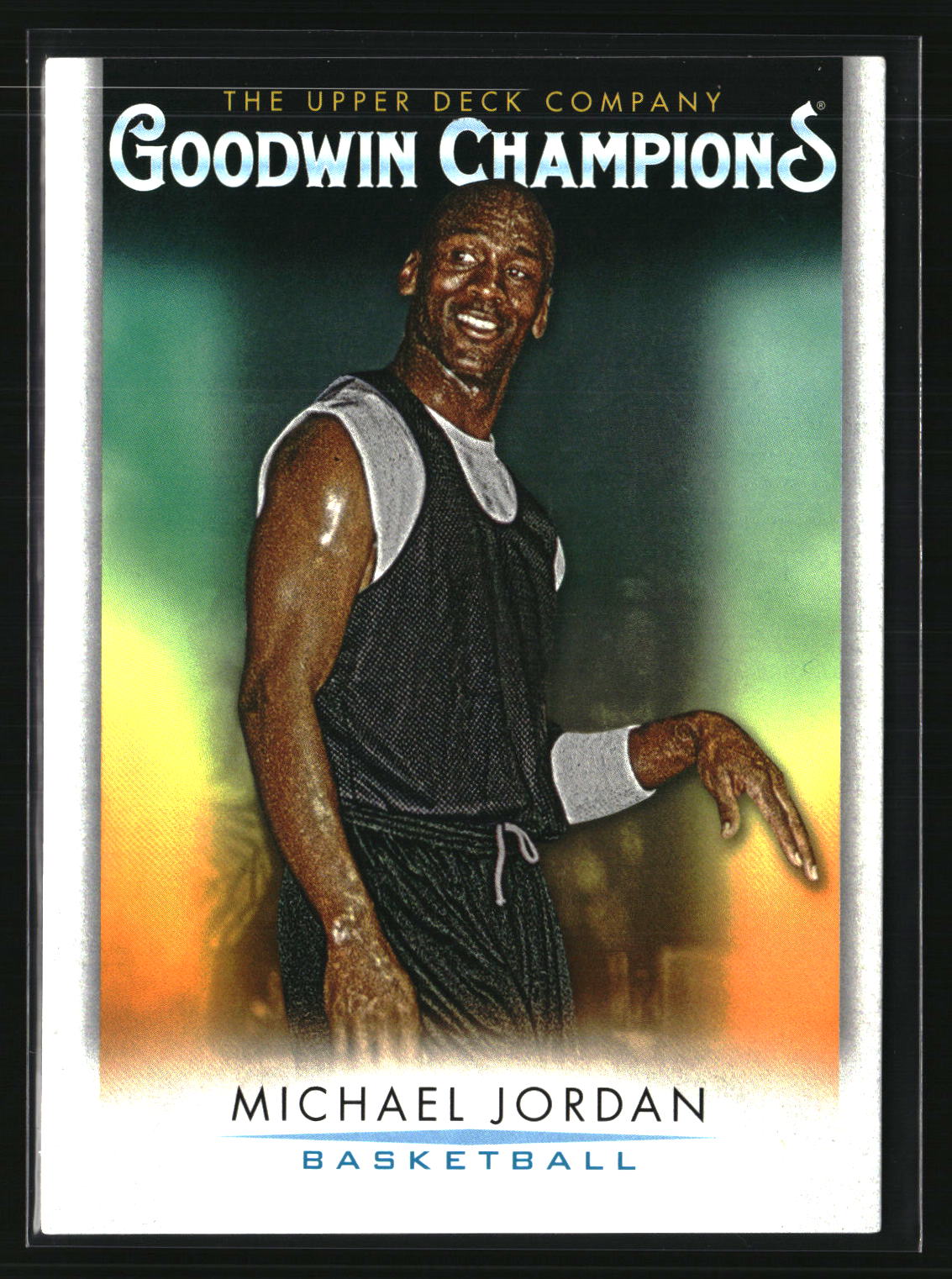 Michael Jordan 2021 Upper Deck Goodwin Champions Turquoise #1