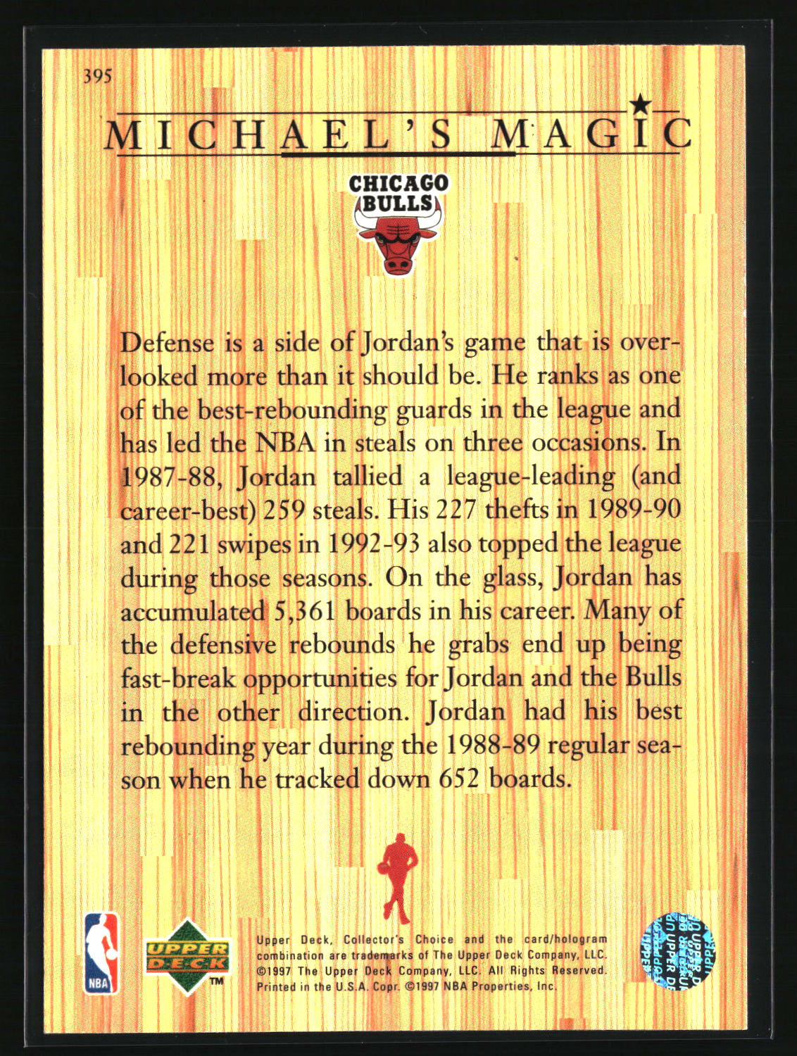 Michael Jordan 1997-98 Collector's Choice #395