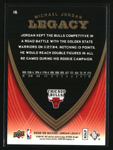 Michael Jordan 2008-09 Upper Deck Michael Jordan Legacy Collection #16